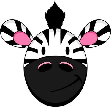 Cute Cartoon Zebra  Stock-Illustration