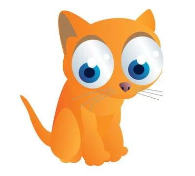 Cute cat cartoon Illustrazione stock