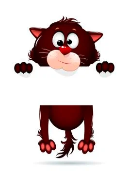 Cute cat character Stock Illustration