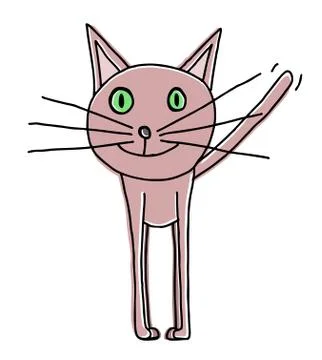 Cute cat Stock Illustration