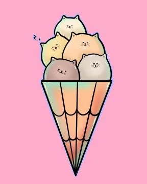 Cute cat Stock Illustration