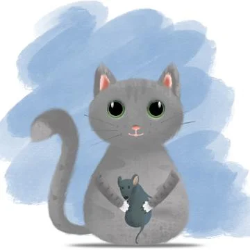 Cute cat Stock-Illustration