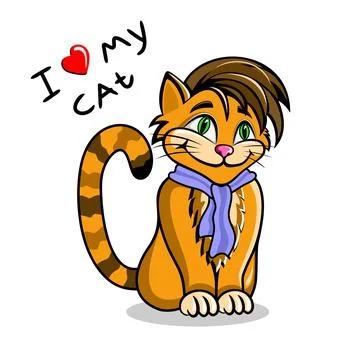 Cute Cat. Stock Illustration