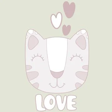 Cute Cat Illustrazione stock