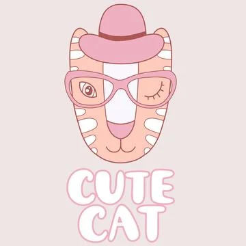 Cute Cat Stock Illustration