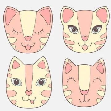 Cute Cat Ilustração Stock