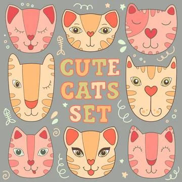 Cute Cat Illustrazione stock