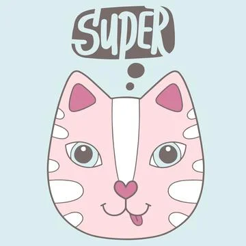 Cute Cat Illustrazione stock