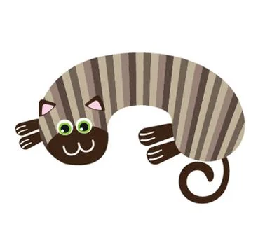 Cute cat illustration Illustrazione stock