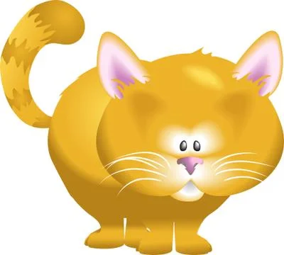 Cute cat illustration Stock Illustration