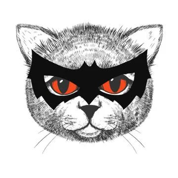 Cute cat illustration Stock Illustration