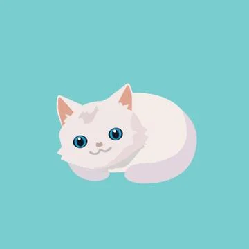 Cute cat illustration. Stock Illustration