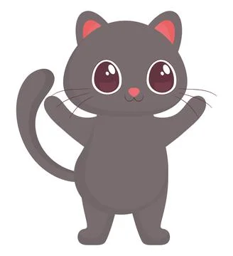 Cute cat illustration Stock Illustration