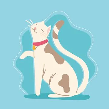 Cute cat pet Stock Illustration