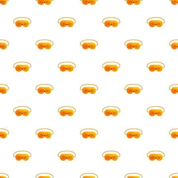 Cute cat sleep mask repeating pattern design Illustrazione stock