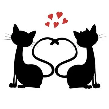 Cute cats Stock Illustration