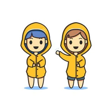 Cute character yellow vector Stock Illustration