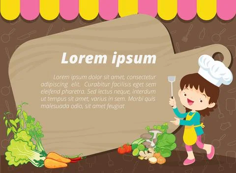 Cute chef cartoon Illustrazione stock