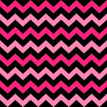 Cute Chevron seamless pattern ( black and pink ) Stock Illustration