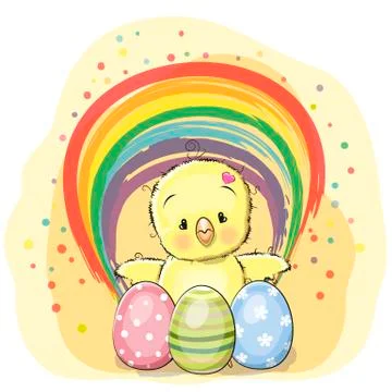 Cute chicken Stock Illustration