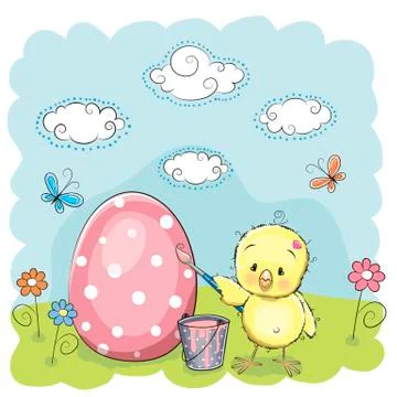 Cute chicken Stock Illustration