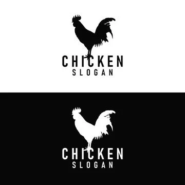 Cute chicken mascot logo friendly and attractive for food and kids brand Stock Illustration