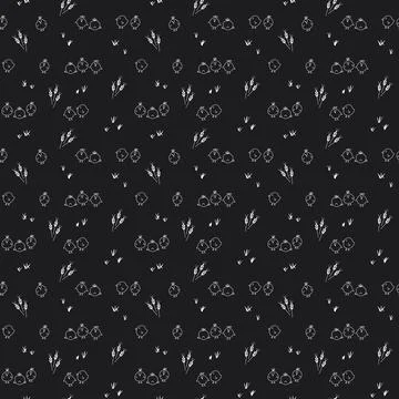 Cute chicken Seamless Pattern, Cartoon Doodle chickens Background vector Il.. Stock Illustration