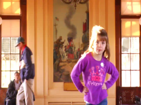 A cute child’s catwalk Stock Footage 22920736