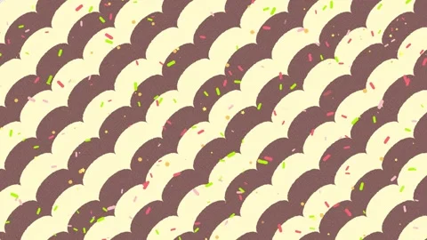 Cute Chocolate Sprinkle Transitions Set of 4 Transparent Background Stock-Footage 346661584