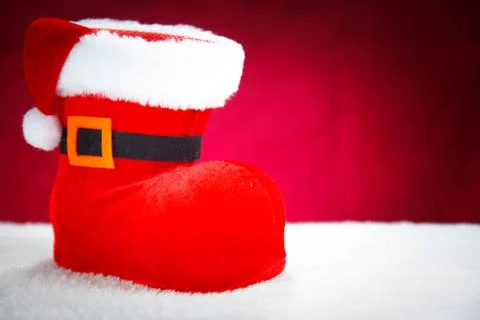 Cute Christmas Boot Stock Photos