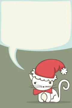 Cute Christmas card Illustrazione stock