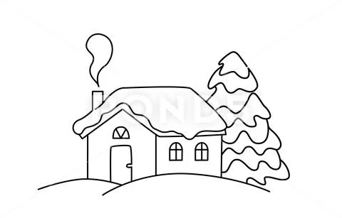 House, house image, house outline, house,... - Stock Illustration  [65285279] - PIXTA