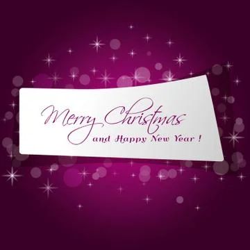 Cute Christmas message in red background Stock Illustration