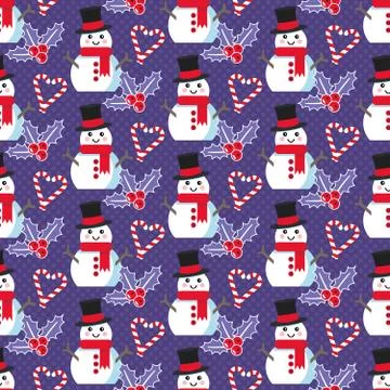 Cute Christmas pattern Stock Illustration