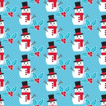 Cute Christmas pattern Illustrazione stock