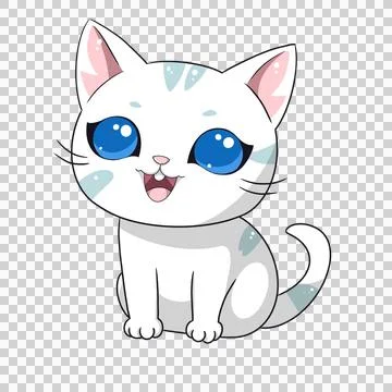 Cute chubby cat Stock Illustration