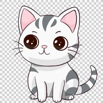 Cute chubby cat Stock Illustration