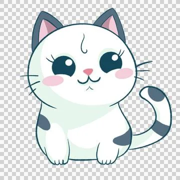 Cute chubby cat Stock Illustration