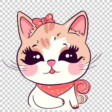 Cute chubby cat Stock Illustration