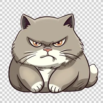 Cute chubby cat Stock Illustration