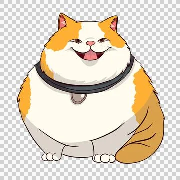 Cute chubby cat Stock Illustration