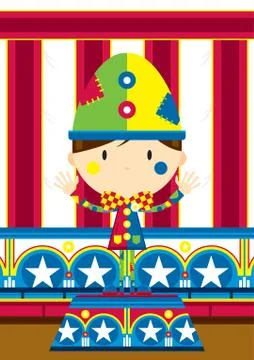 Cute Circus Clown  Stock-Illustration