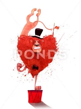Cute circus lion Stock Illustration