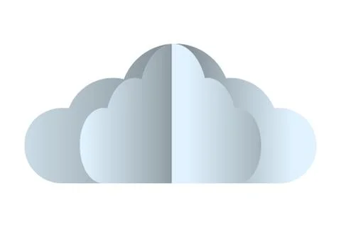 Cute cloud cartoon Stock Illustration