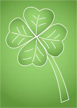 Cute clover leaf Stock Illustration
