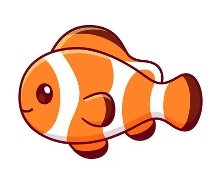 Cute clownfish drawing Stock Illustration