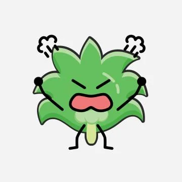 Cute Coconut Tree Mascot Vector Character in Flat Design Style Stock Illustration