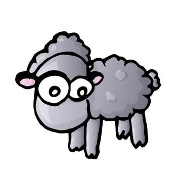 Cute color sheep. vector Stock Illustration