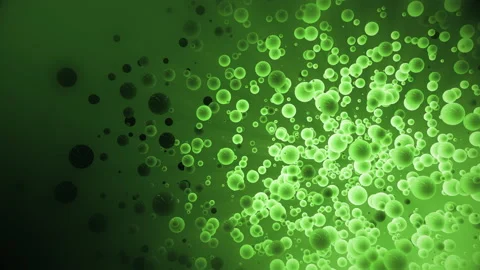 Cute colored 3d background. Modern animation of spheres stock video Stock Footage 234199148