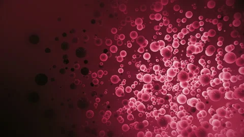 Cute colored 3d background. Modern animation of spheres stock video Stock Footage 234201135